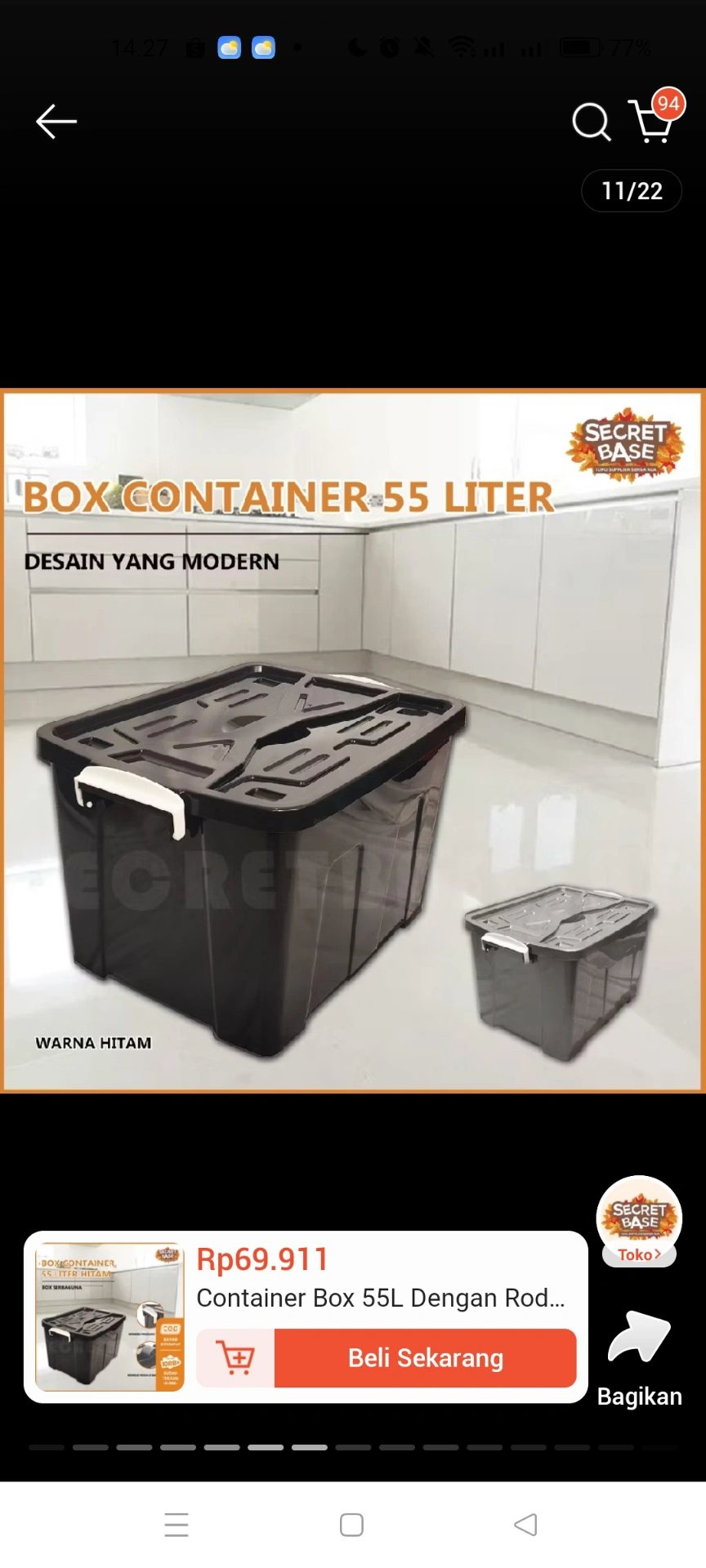 Box Kontainer 55L